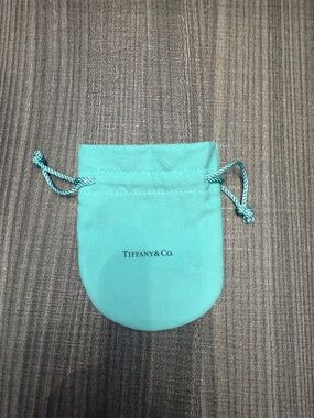 Tiffany & Co. Blue Drawstring Jewelry Pouch